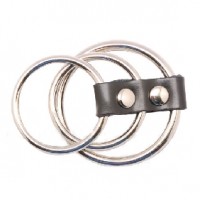 Cock Ring Triple Steel Bondage